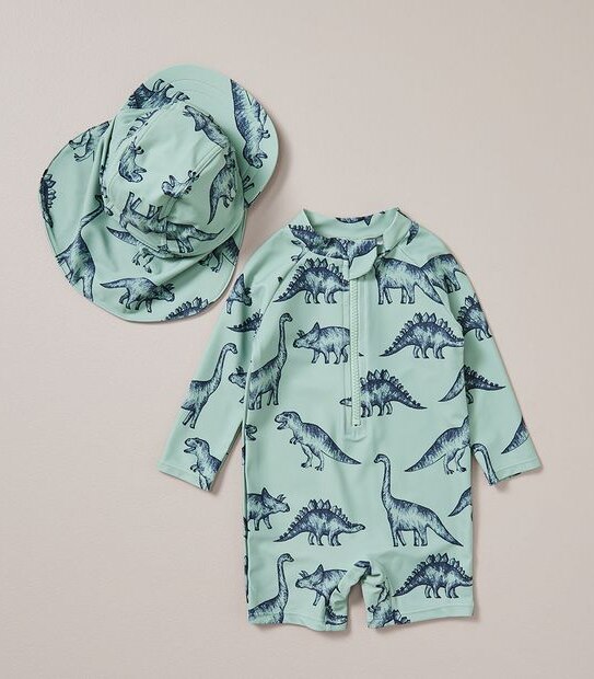 2 Piece Baby Dinosaur Swim Set