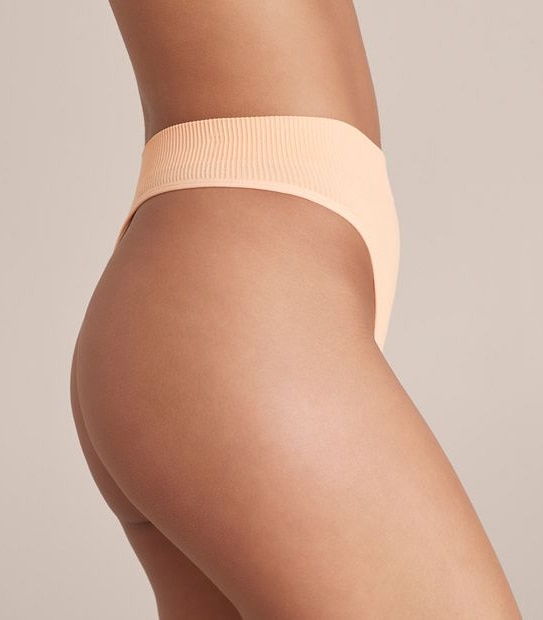 Lily Loves Ribbed Seamfree Hi-Waisted G-String Briefs; Style: LGS52387