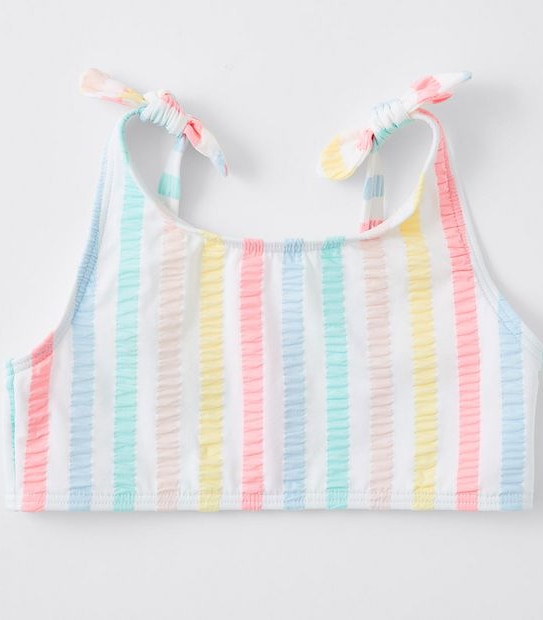 Striped 2 Piece Bikini Set
