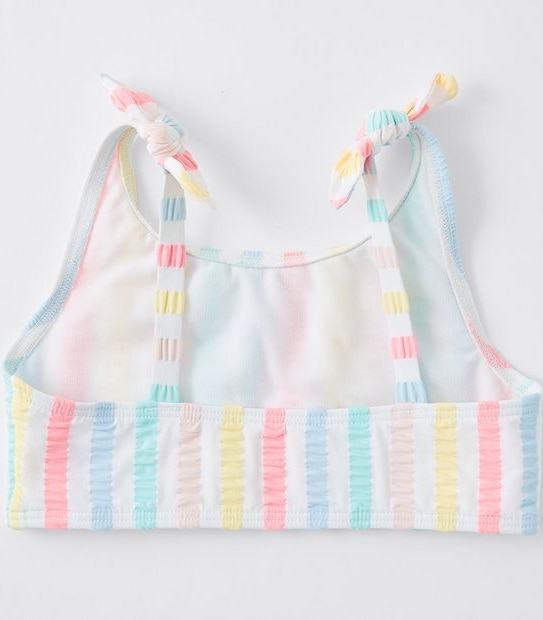 Striped 2 Piece Bikini Set