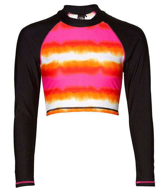 Piping Hot Dip Dye Crop Rash Vest