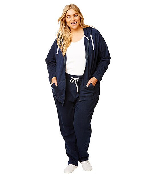 Belle Curve Hoodie - Peacoat 3 of 5