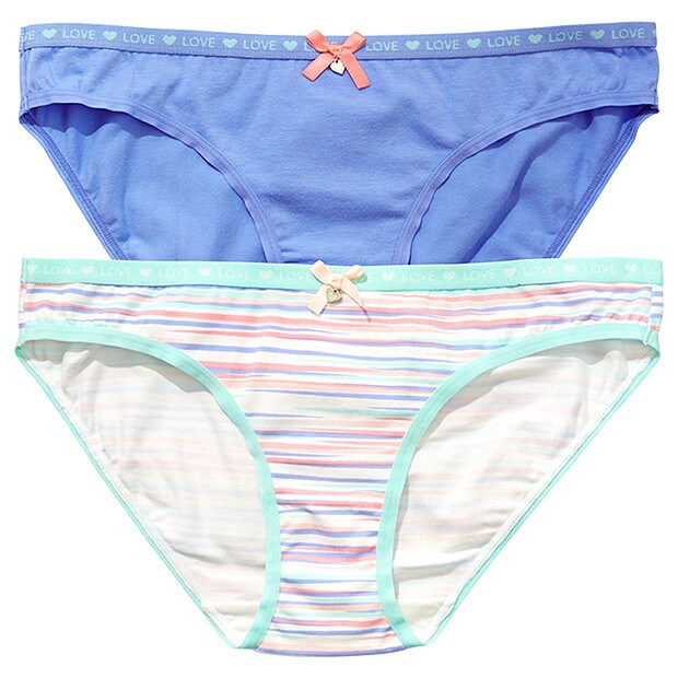 Lily Loves 2 Pack Glory Bikini Briefs Lily Loves 2 Pack Glory Bikini Briefs