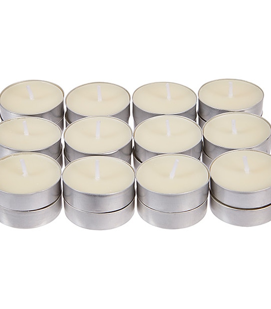 Pack of 24 Scented Tealight Candles - Vanilla