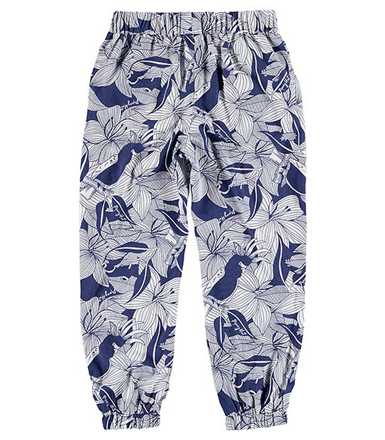 Piping Hot Drop Crotch Print Cuffed Pants 2 of 3