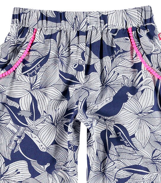 Piping Hot Drop Crotch Print Cuffed Pants 3 of 3