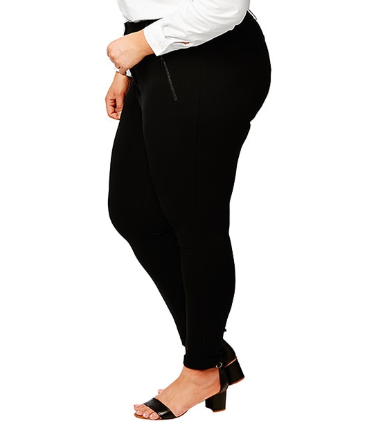 Belle Curve Ponte Pants - Black