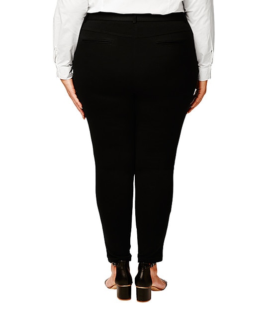 Belle Curve Ponte Pants - Black