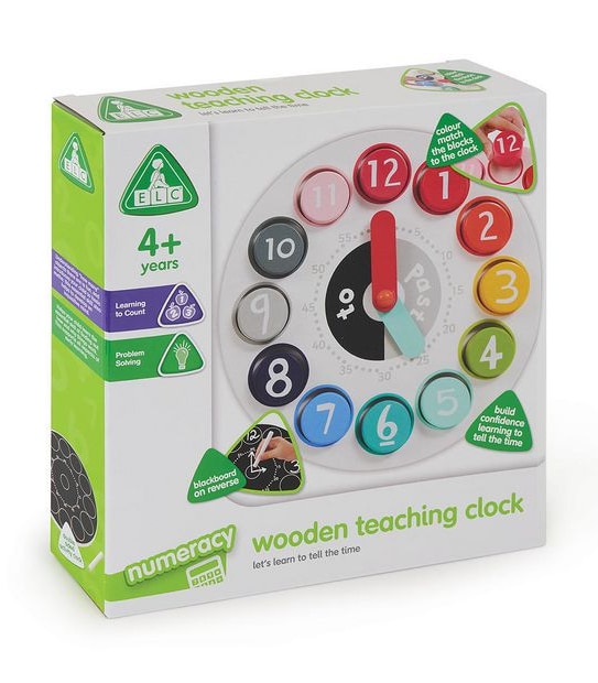 Early Learning Centre Wooden Teaching Clock