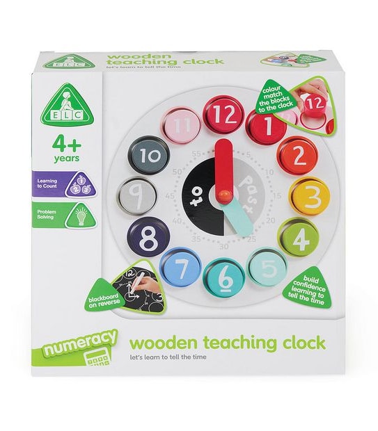 Early Learning Centre Wooden Teaching Clock