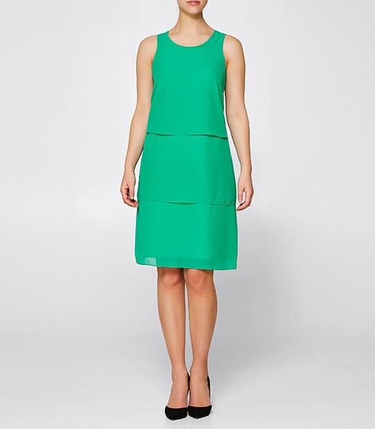 Sleeveless Tier Dress - Green