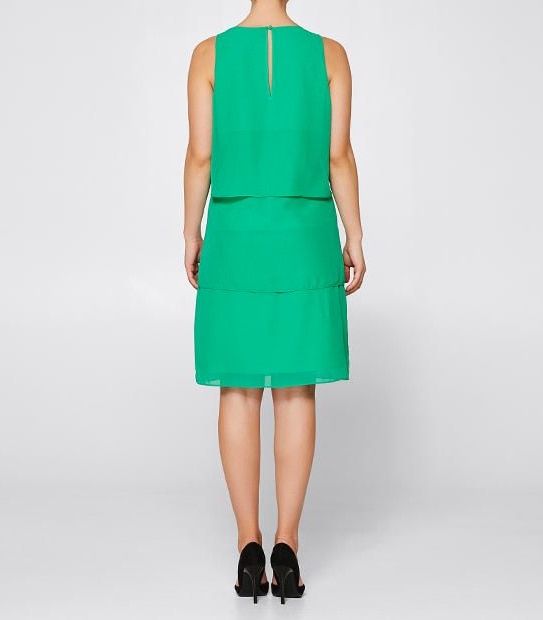 Sleeveless Tier Dress - Green