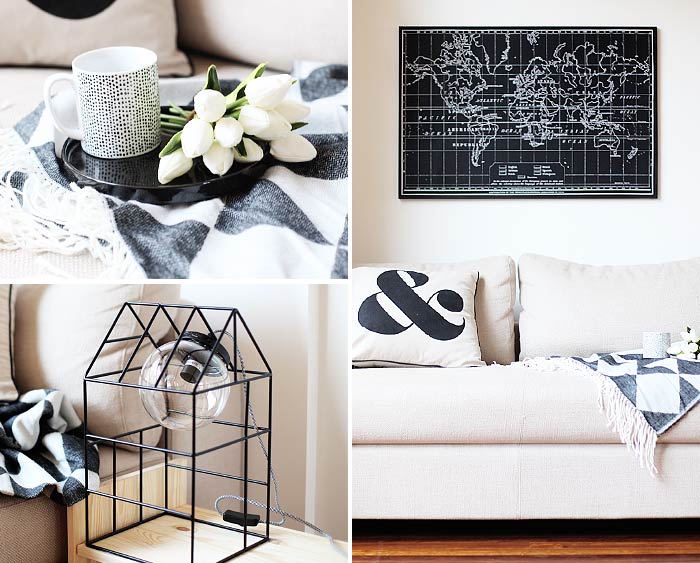 Mono Luxe loungeroom as styled by See Want Shop Mono Luxe loungeroom as styled by See Want Shop