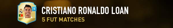 Cristiano RONALDO LOAN. 5 FUT matches