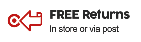 FREE RETURNS in store or via post