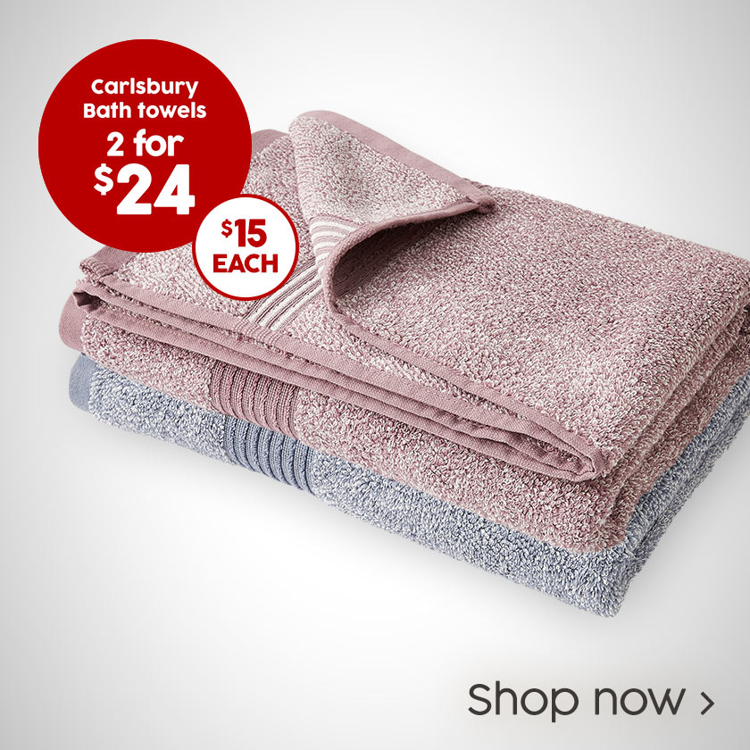 Carlsbury Bath Towel 2 for $24 or $15 EACH. Shop now.