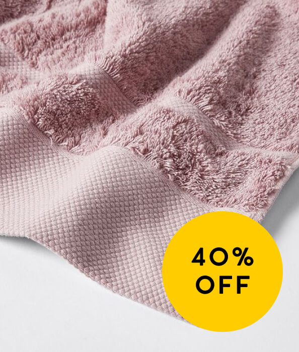 40% Off Supima & Egyptian Towels