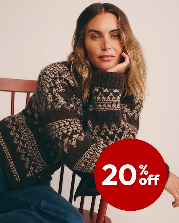 20% off Women’s knitwear