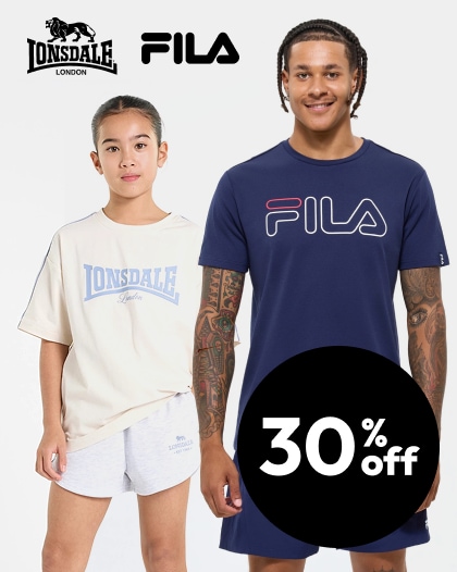 Fila and Lonsdale clothing and footwear*