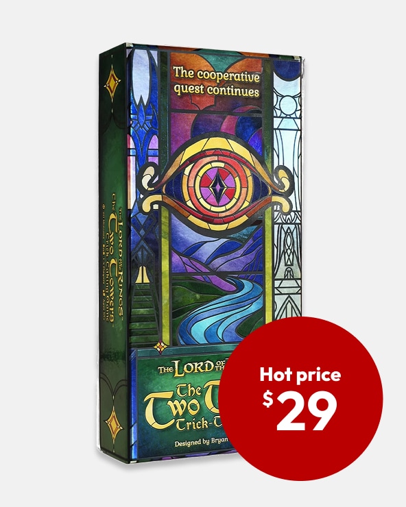Hot Price $29 The Lord of the Rings the Two Towers Trick Taking Game	