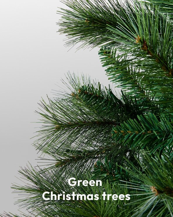 Green  Christmas trees