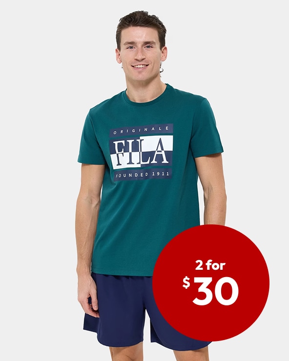 2 for $30 on Selected Men's Licensed T-Shirts