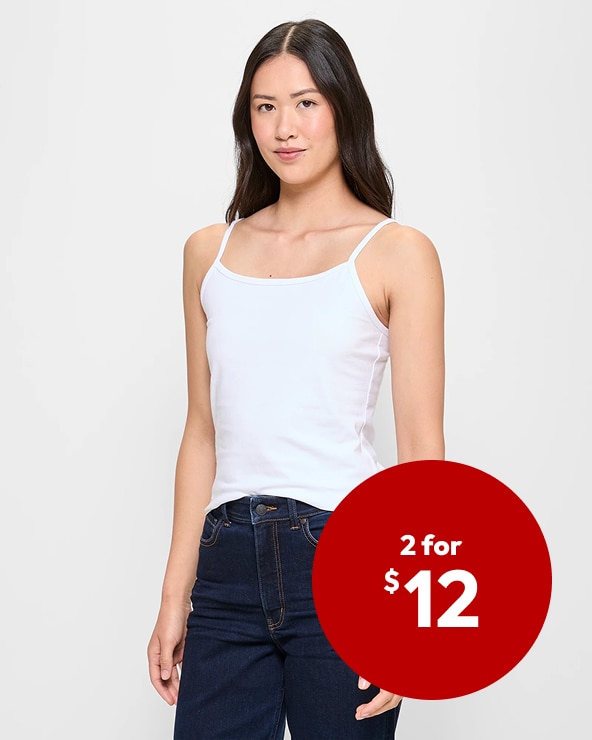 Australian Cotton Cotton/Elastane Cami