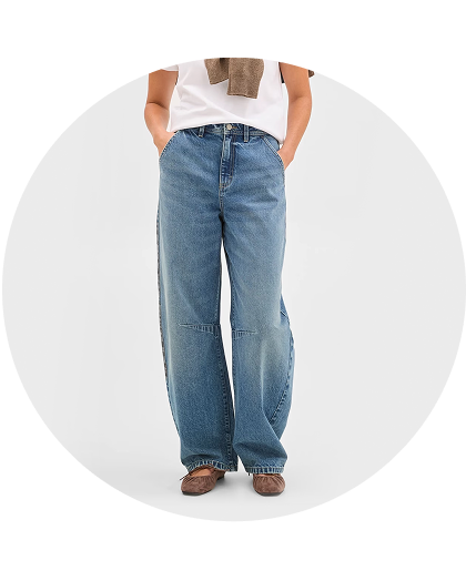 Barrel leg jeans