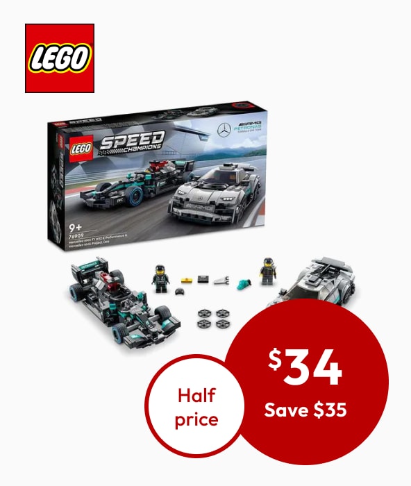 LEGO® Speed Champions Mercedes-AMG F1 W12 E Performance & Mercedes-AMG Project One 76909 LEGO® Speed Champions Mercedes-AMG F1 W12 E Performance & Mercedes-AMG Project One 76909