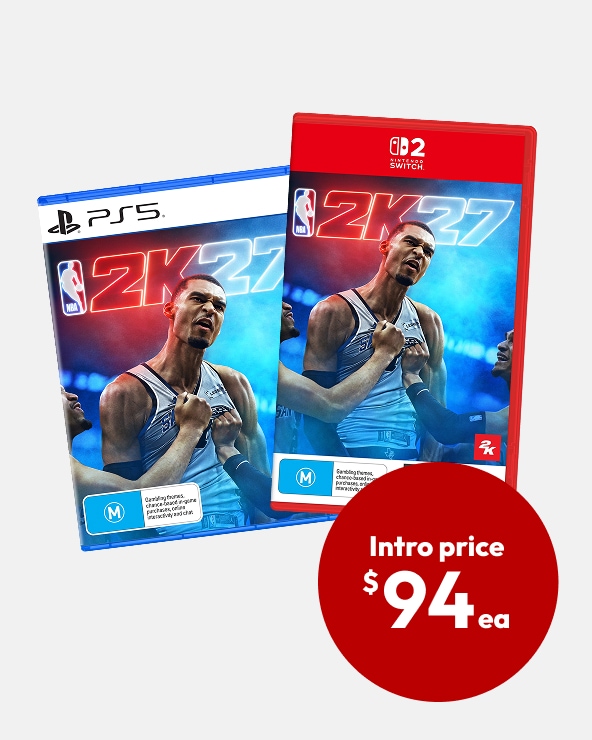 Introductory offer $94ea. Price after offer ends $99ea NBA 2K27 - PS5, NSW2 or XBOX Series X* 