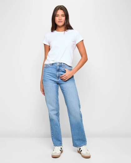 Straight leg jeans