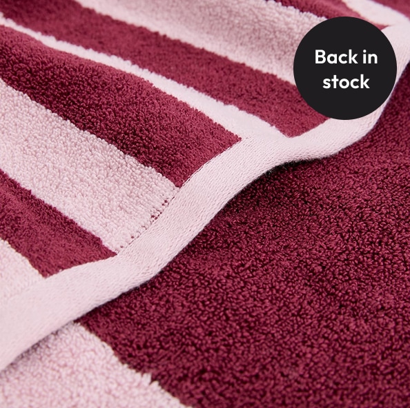 Striped towel collection