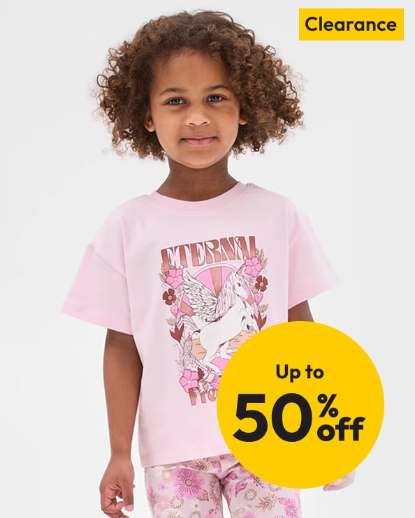 Up To 50% off Selected Kids' Summer Clearance                                 