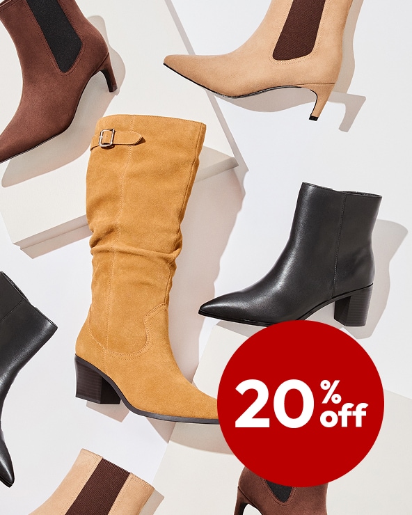 20% off Women's Slippers and Boots	