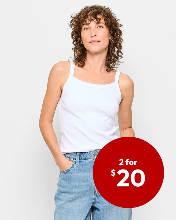 Australian Cotton Rib Cami