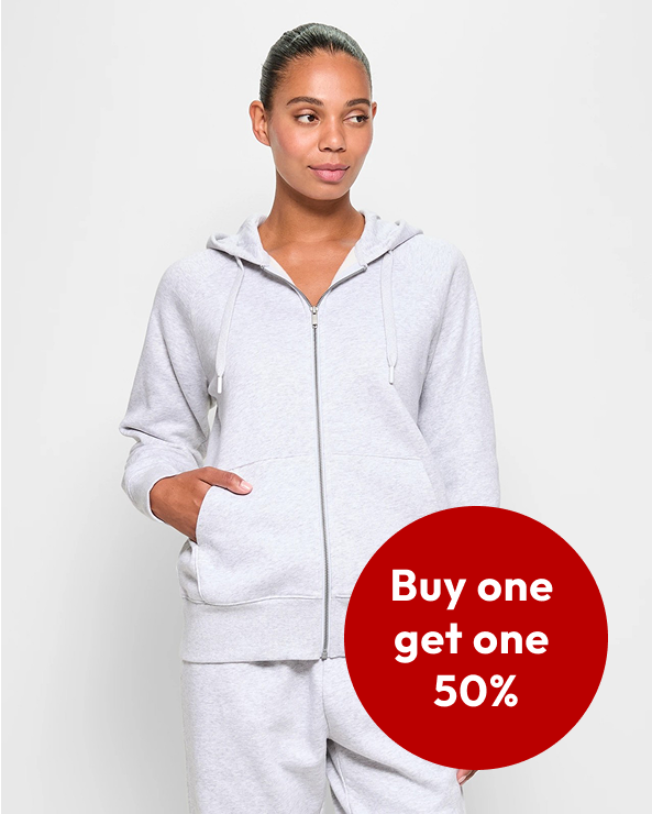 Buy One Get One 50% off Women's Fleece Jumper or Trackpants Buy One Get One 50% off Women's Fleece Jumper or Trackpants