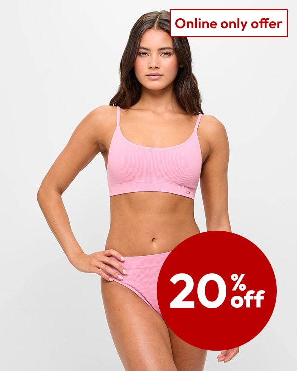 ONLINE ONLY OFFER 20% off intimate coordinates