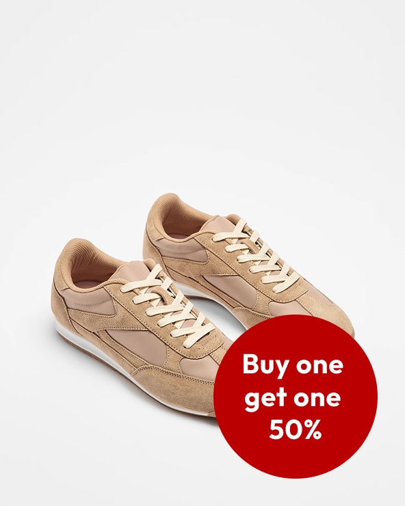 Buy one and get the second 50% off any Men’s Shoe* Buy one and get the second 50% off any Men’s Shoe*