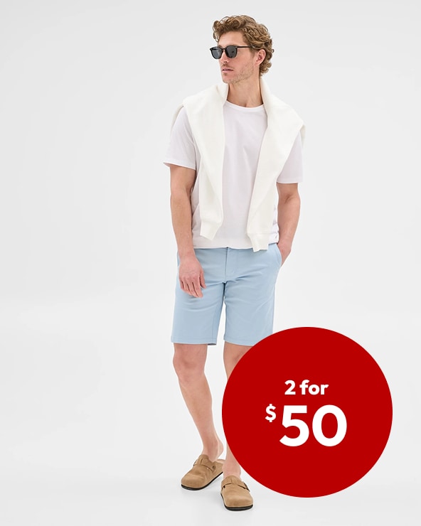 2 for $50 Target Man on Chino Shorts 2 for $50 Target Man on Chino Shorts