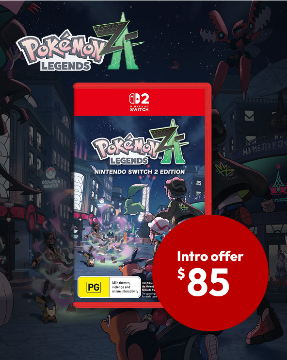 Introductory Offer $85. Price after Offer ends $89 Pokemon Legends: Z-A - Nintendo Switch 2 Edition Introductory Offer $85. Price after Offer ends $89 Pokemon Legends: Z-A - Nintendo Switch 2 Edition