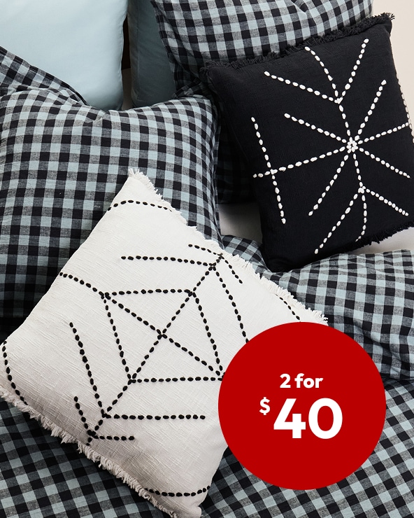 on selected cushions