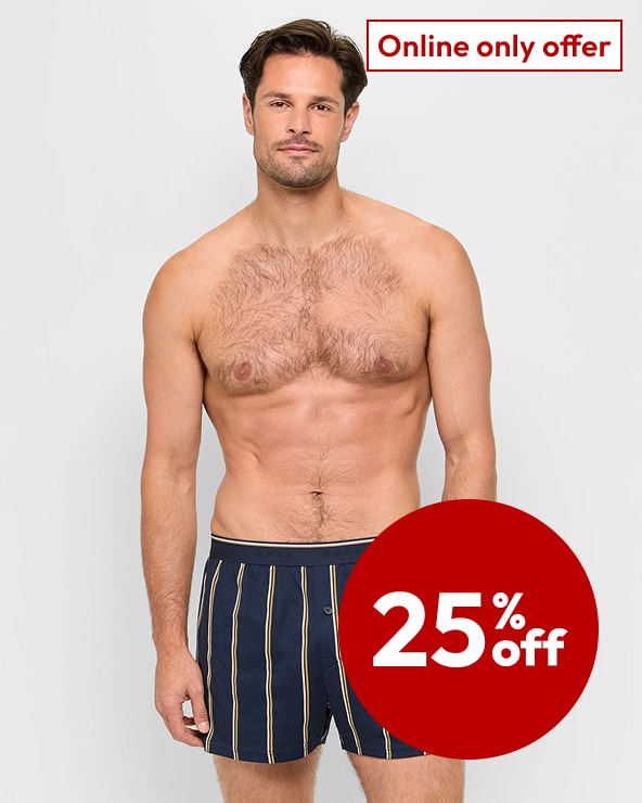 25% off Selected Men's Underwear