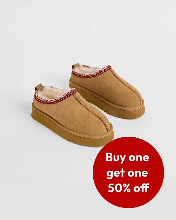 Buy one get one 50% off	