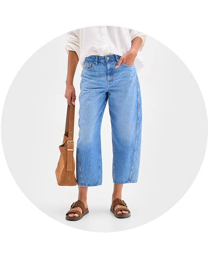 Barrel leg jeans
