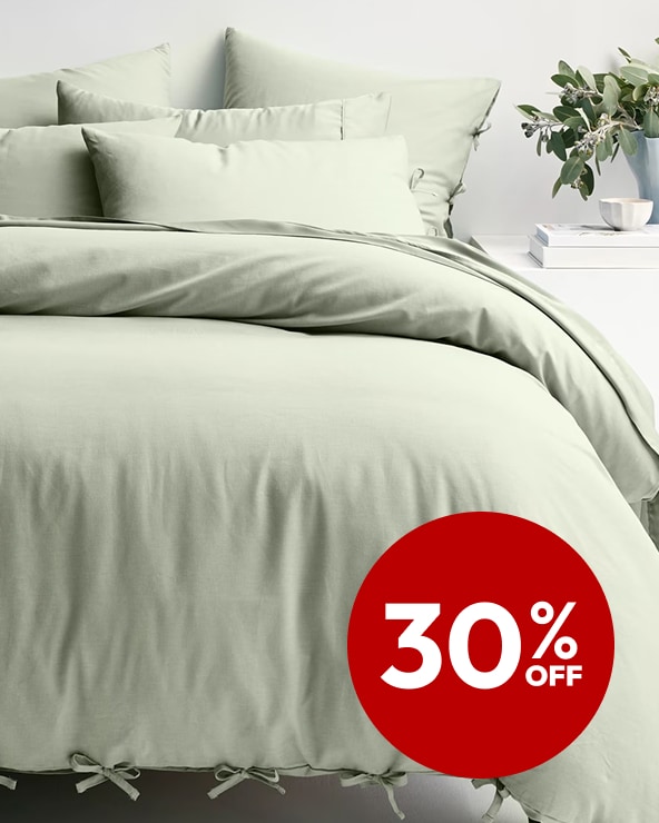 30% off Selected Quilt Covers	