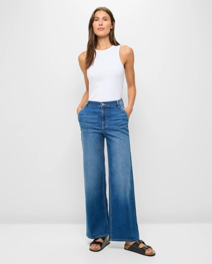Wide leg jeans