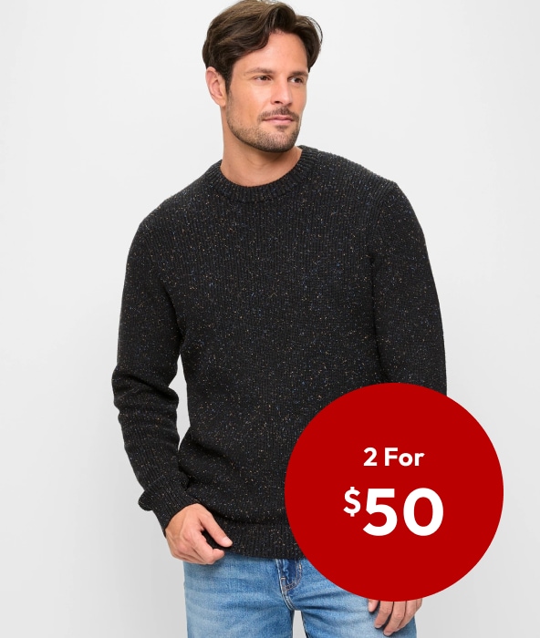 2 for $50 on Men's Knitwear 2 for $50 on Men's Knitwear
