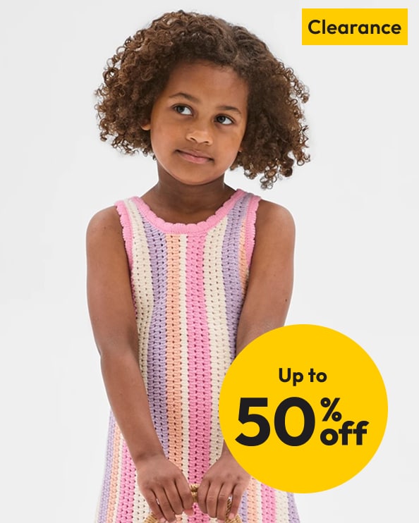 Up to 50% off Selected Kids' Clearance