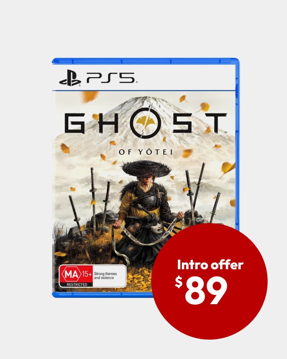 Introductory Offer $89  Ghost Of Yotei PS5  Price after offer ends $99