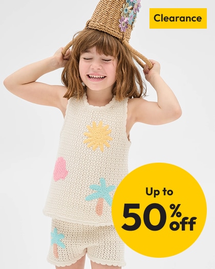 Selected kids clearance clothing and footwear